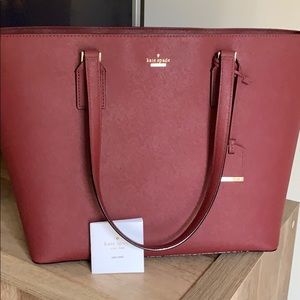 NWOT Kate Spade large tote in Sienna